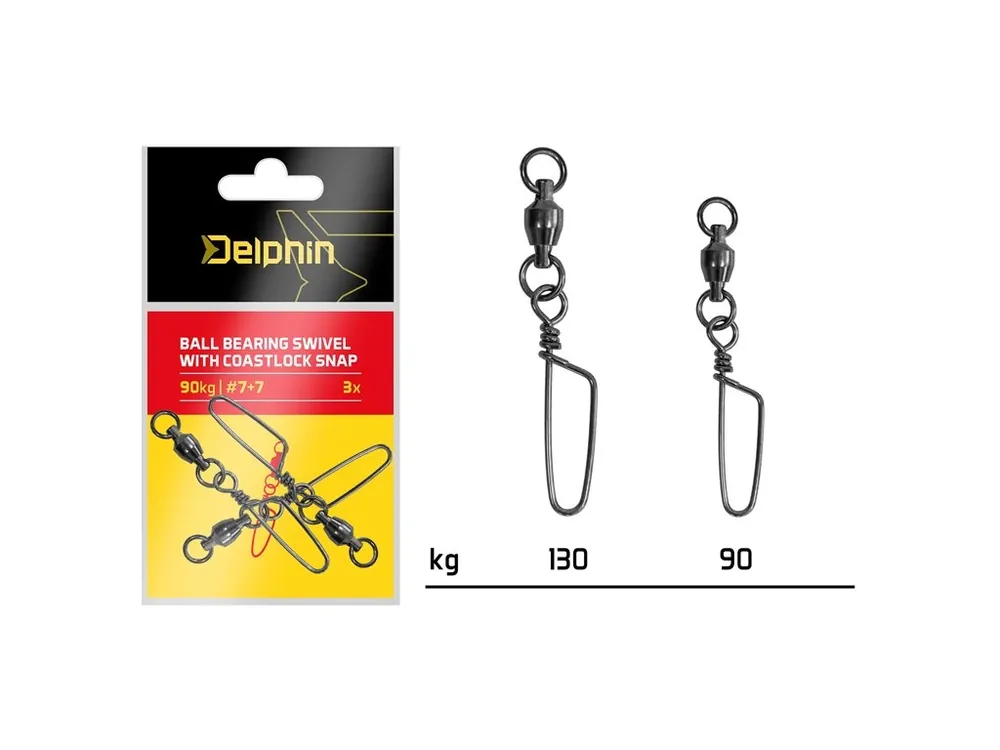 Nízká Cena Ball bearing swivel with coastlock snap / 3 ks