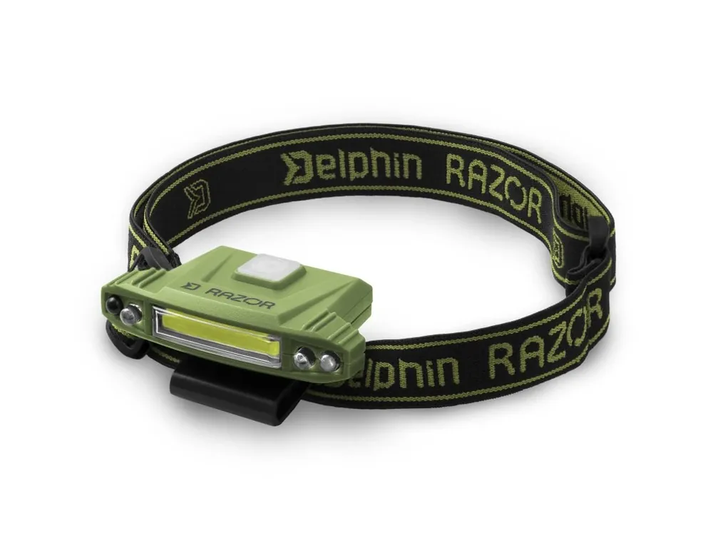 Čelová lampa Delphin RAZOR USB UC Must-Have