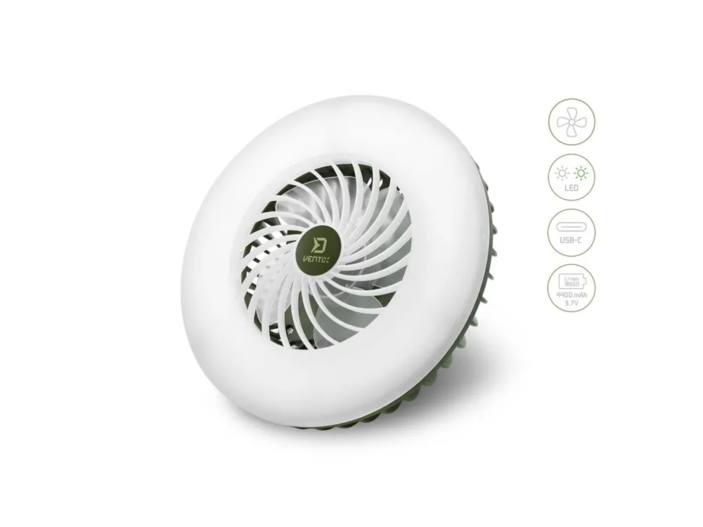 Pouze Dnes Ventilátor se světlem Delphin Ventix 7W/4400mAh