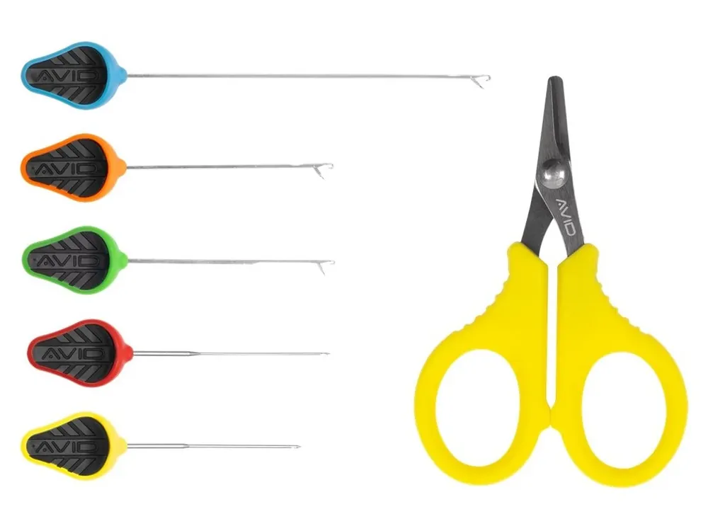 Avid Carp Set Jehel a Nůžky Re-Rig Tool Set Levný