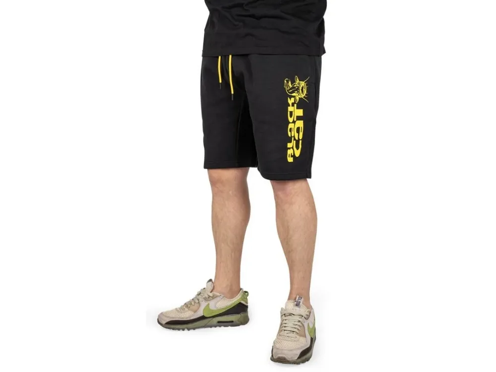 Black Cat Kraťasy Black Jogger Shorts Levný