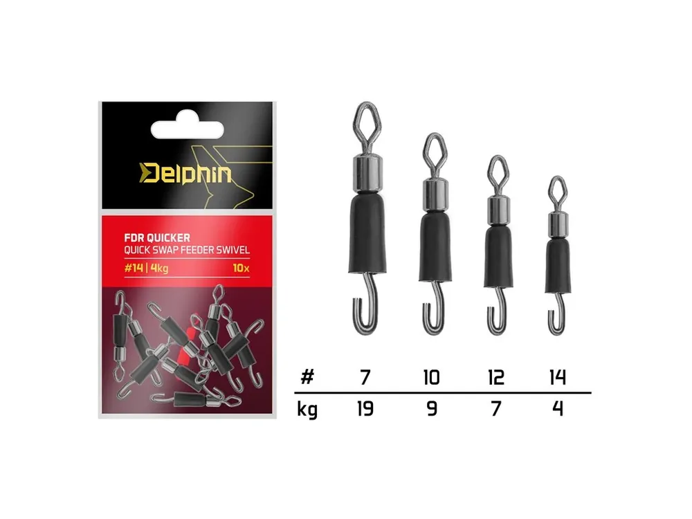 Akční Cena Rychloobratlík s gumičkou Delphin FDR Quicker / 10ks