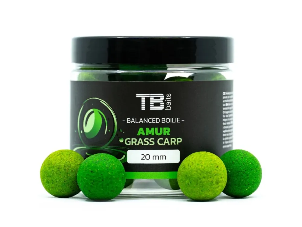Oblíbený TB Baits Vyvážené Boilie Balanced + Atraktor Amur 100 g