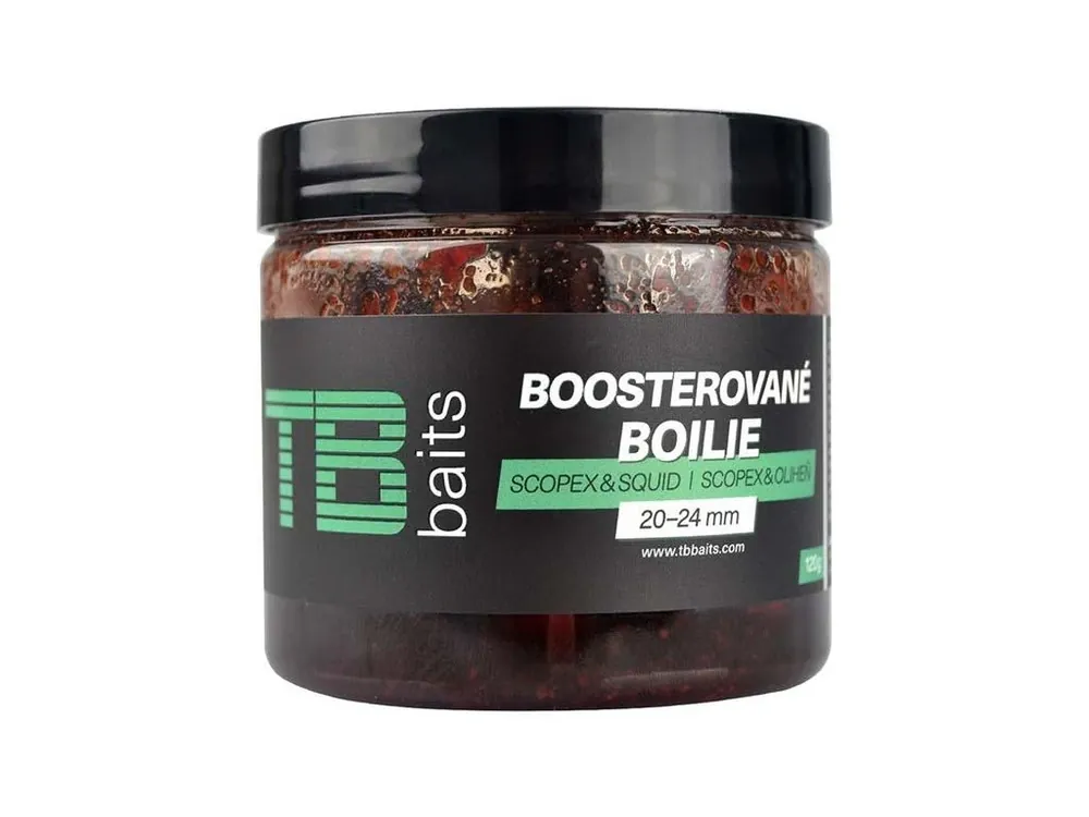 Finální Výprodej TB Baits Boosterované Boilie Scopex Squid 120 g 20-24 mm