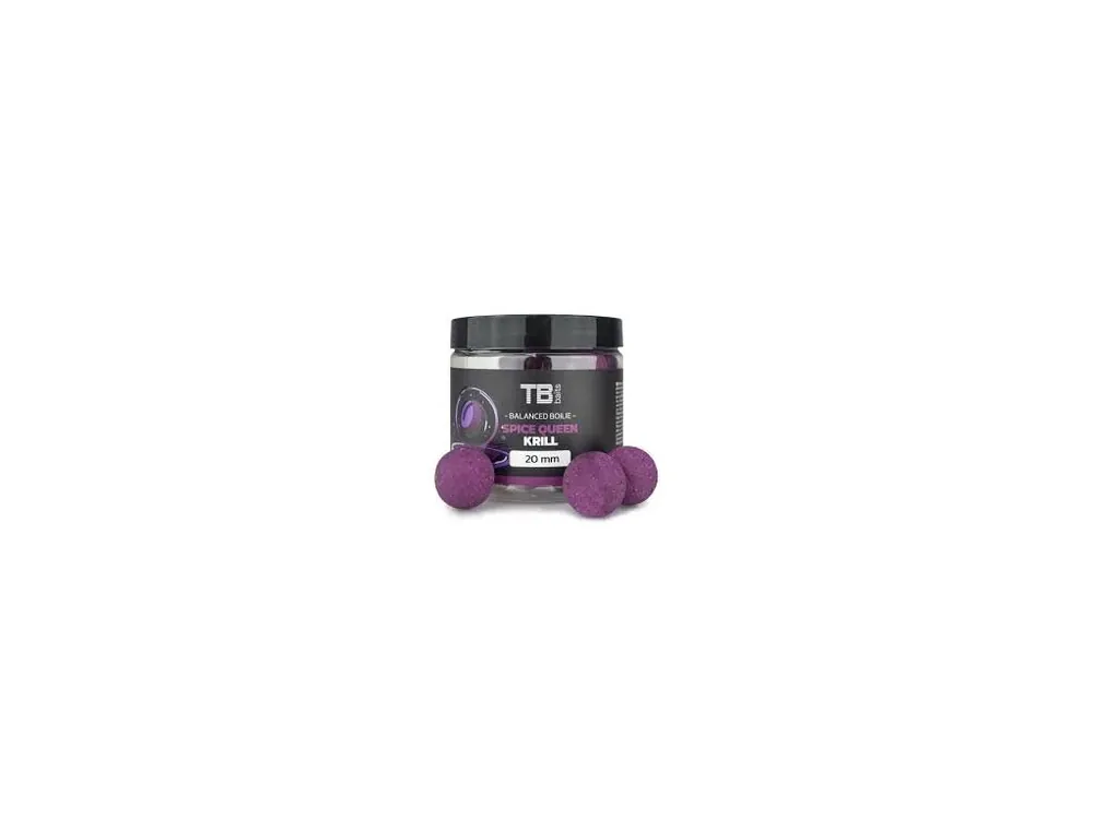 TB Baits Vyvážené Boilie Balanced + Atraktor Spice Queen Krill 100 g - 24 mm Odeslání Ihned