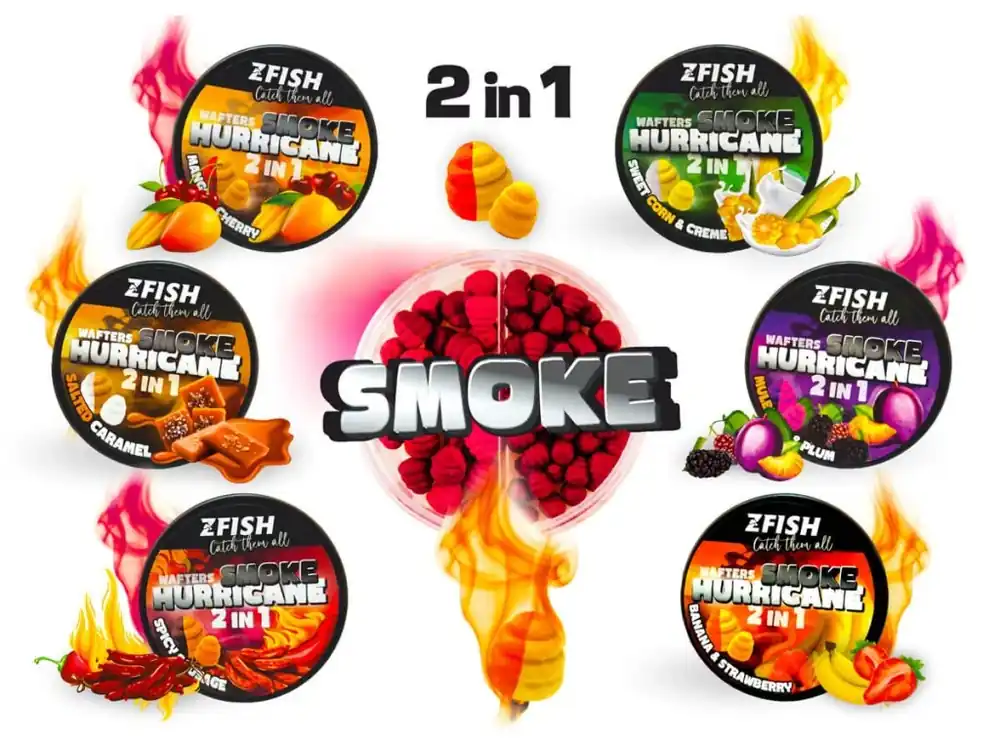 Nízká Cena ZFISH Smoke Hurricane Wafters 2in1