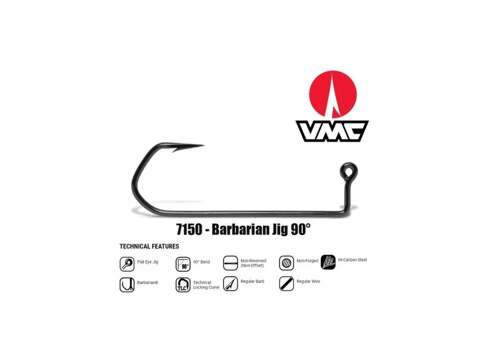Sezónní Sleva VMC jig hook 7150 Barbarian black 2/0 100ks