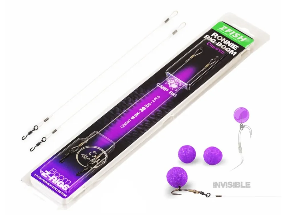 ZFISH Krimpovaný Návazec Ronnie Rig Boom 18cm/30lbs Objednat Nyní