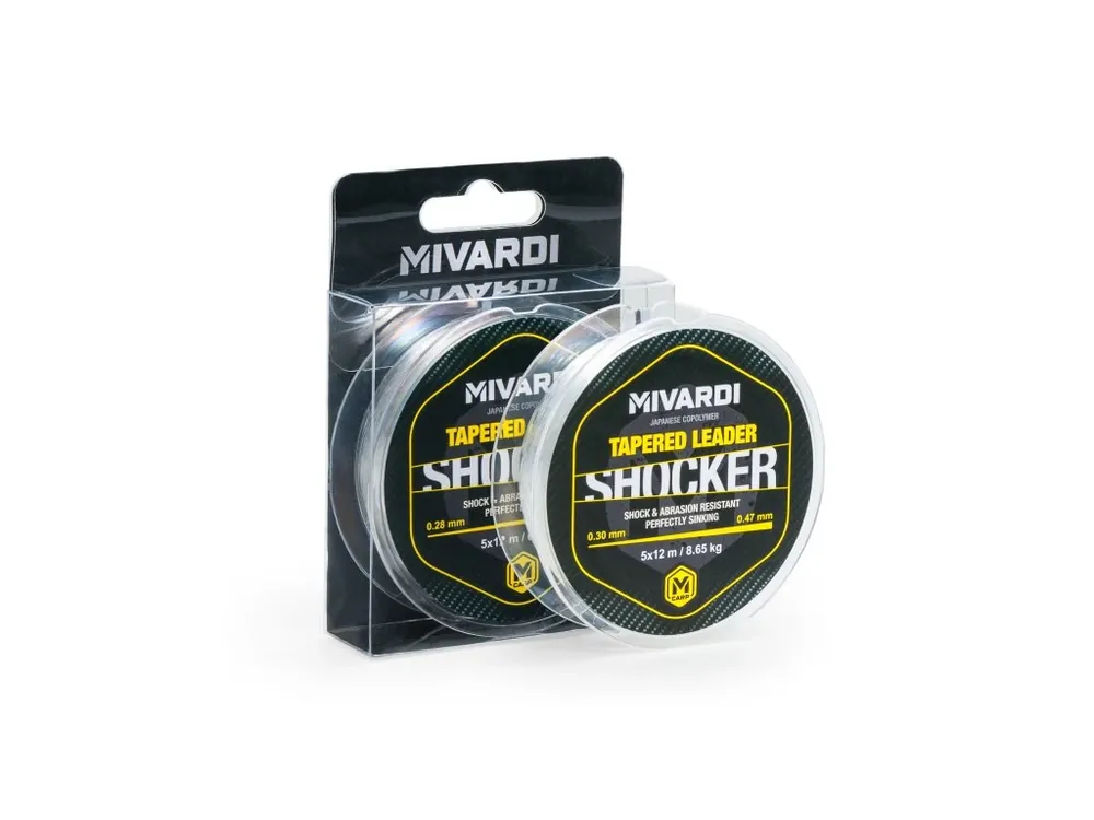 Omezená Nabídka Mivardi Shocker Tapered Leader 0.26-0.47 mm 5x12 m