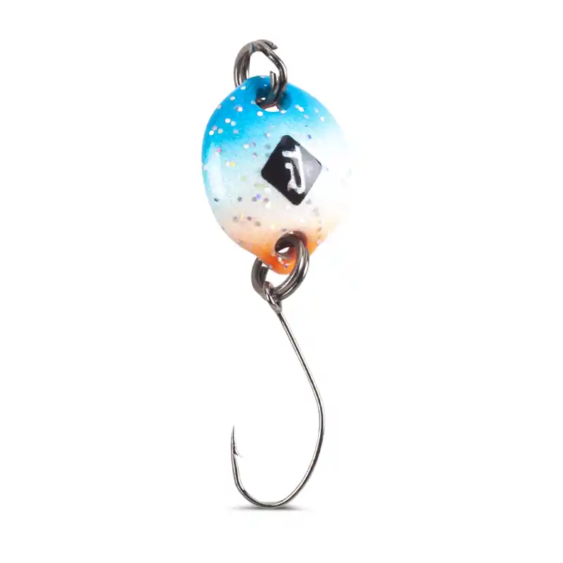 Hit Sezóny Iron Trout třpytka Button Spoon vzor FRO 1,8 g
