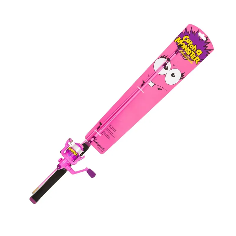 Dětský set prut s navijákem a vlascem Shakespeare Catch a Monster Pink Spin Set 1,40m Top Prodej