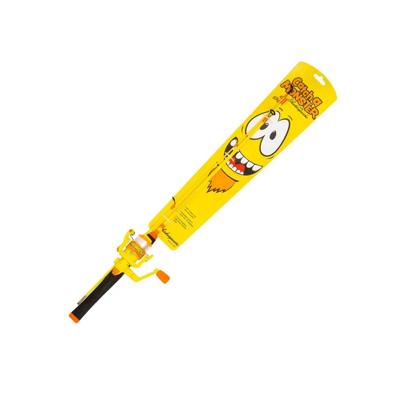 Autentický Dětský set prut s navijákem a vlascem Shakespeare Catch a Monster Yellow Spin Set 1,40mm