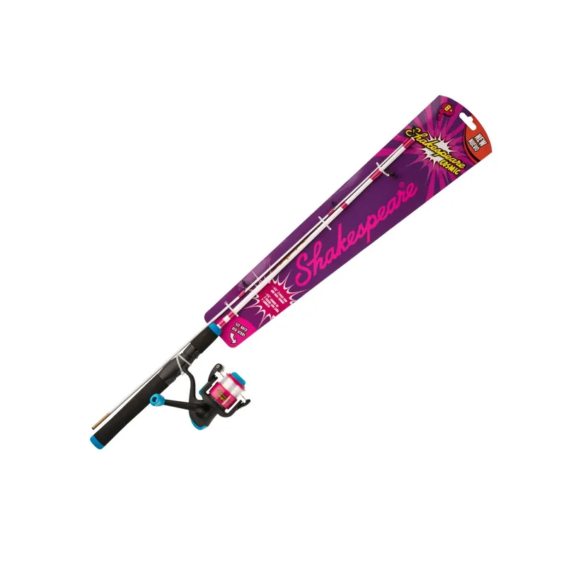 Dětský set prut s navijákem a vlascem Shakespeare Cosmic Raspberry Spin Set 1,40m Poslední Šance