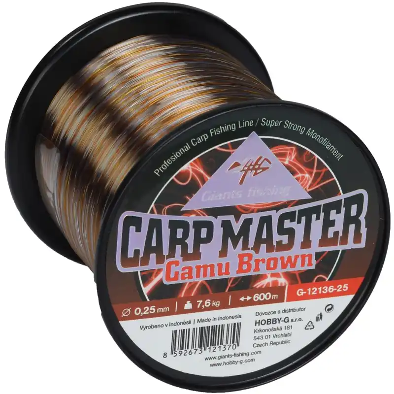 Giants fishing Vlasec Carp Master Camu Brown 600m 0,30mm/10,8kg Hit Sezóny