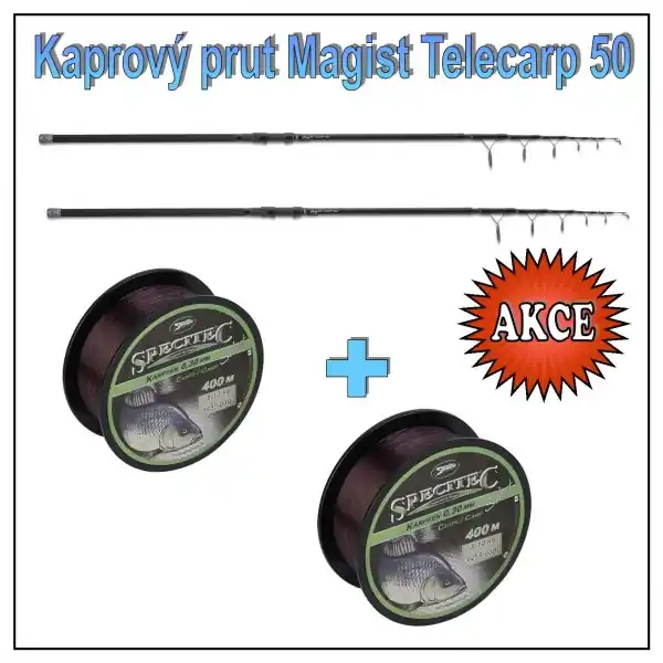 Odeslání Ihned Kaprový teleskop Anaconda Magist Telecarp s 50 mm očkem Model 3,90m / 3,5lb