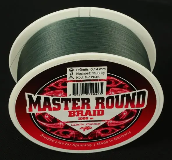 Super Cena Giants fishing Splétaná šňůra Master Round Braid 1000m