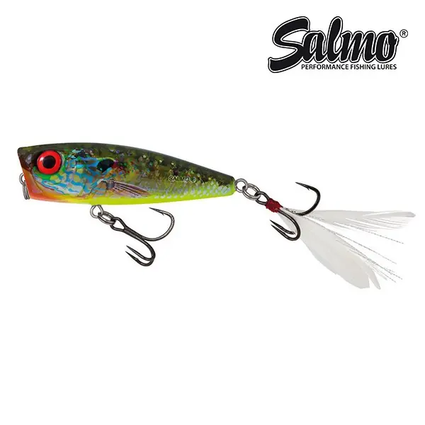 Wobbler SALMO RATTLIN’ POP FLOATING - 7CM Red Hot Bluegill Autentický