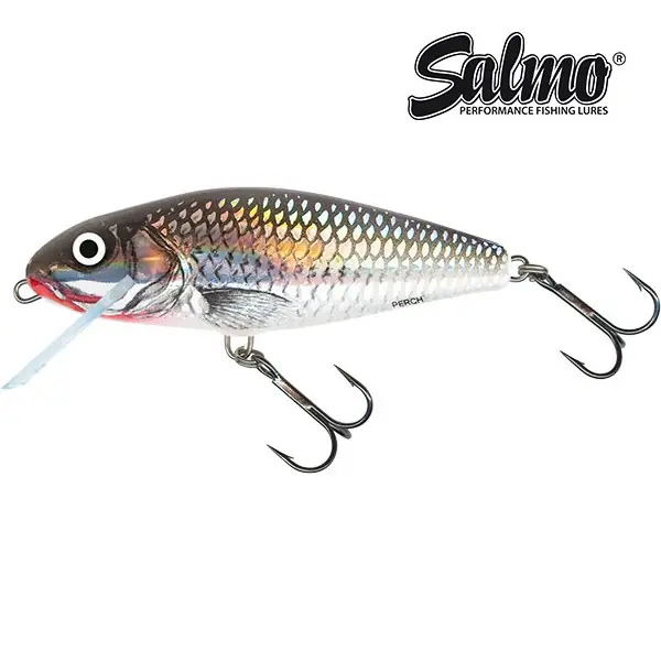 Dokud Zásoby Vydrží SALMO WOBBLER SALMO Holo Grey Shiner - 8CM