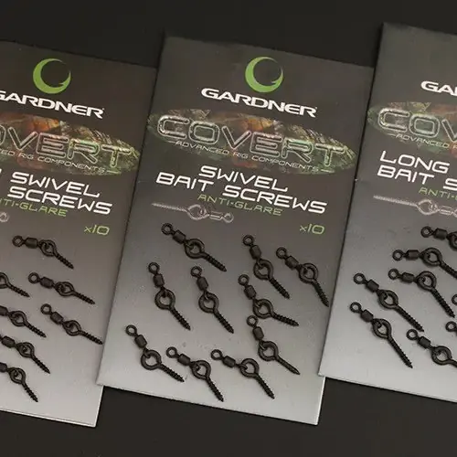 Časově Omezené Gardner Kolíček s obratlíkem Covert Swivel Bait Screws Anti Glare 10ks
