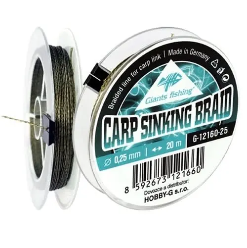 Giants fishing Carp Sinking Braid 20m 0,10mm Koupit Online