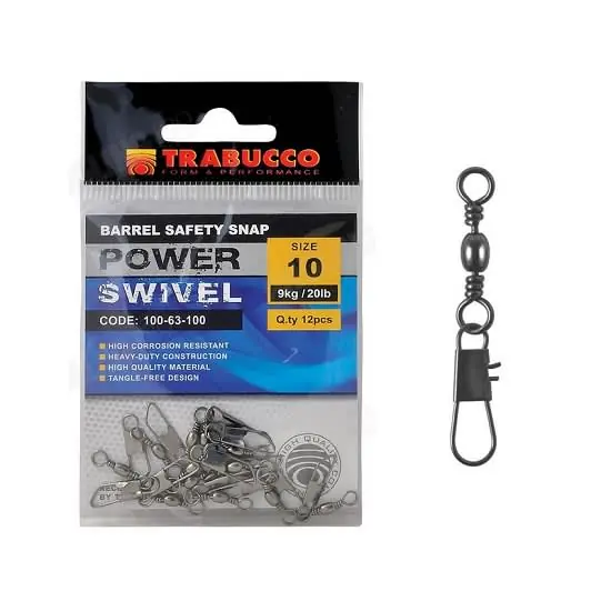Trabucco karabinka s obratlíkem Barrel Interlock Snap 12ks vel.14 (10kg) Super Cena