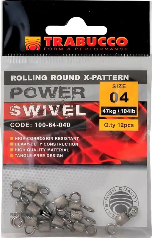 Trabucco obratlík pevnostní Rolling Round X-Pattern 12ks vel.16 (22kg) Poslední Šance