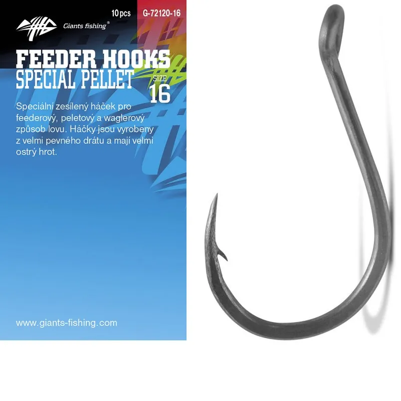 Akční Cena Giants fishing Háček s očkem Special Pellet Feeder 10ks vel.12