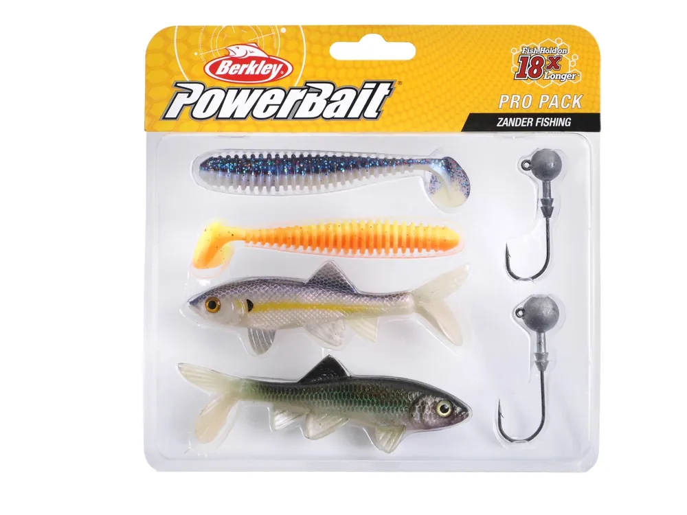 Aktuální Sada gumových nástrah a jigových hlaviček Berkley Pro Pack Zander