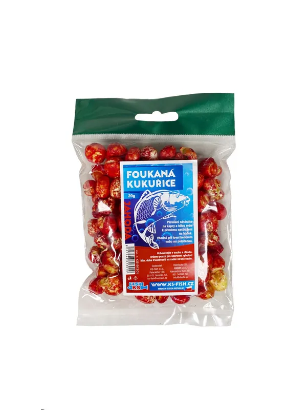 KS Fish foukaná kukuřice 20g, jahoda Originální