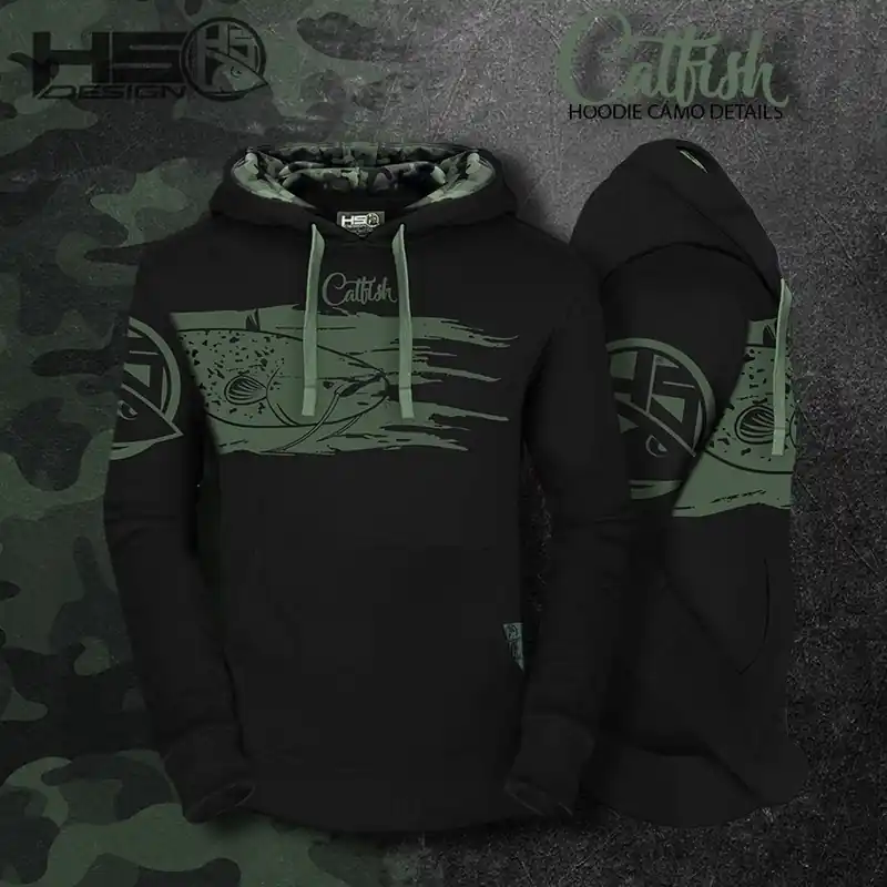 Přímo Od Výrobce Mikina pro rybáře Hotspot Design Mikina Catfish Camo