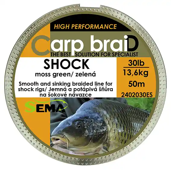 Shock zelená 30lbs 50m Omezená Nabídka