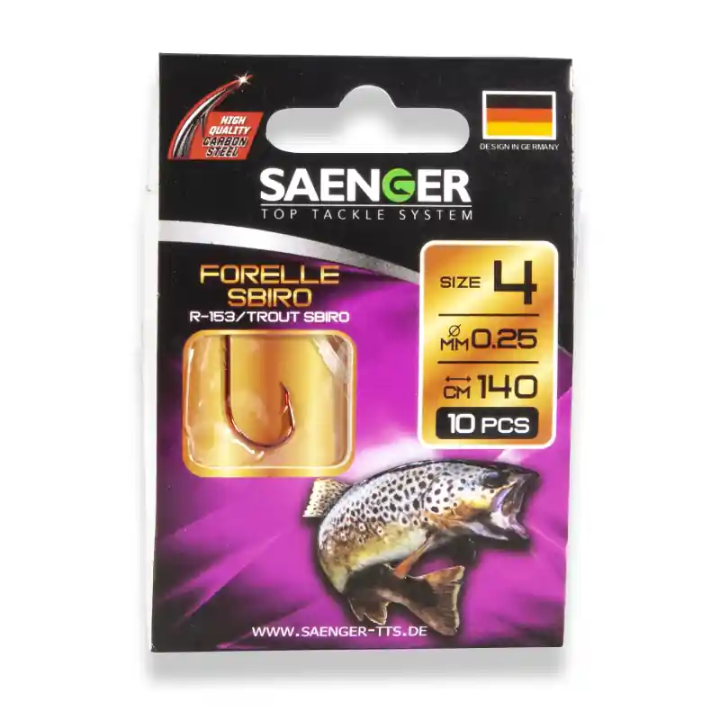 Saenger návazec na pstruhy pro lov se sbirolinem Forelle Sbiro 12, 10 ks Zlevněný