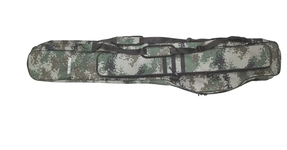 Autentický Mistrall pouzdro na pruty, 2 komory, 145 cm, maskáč