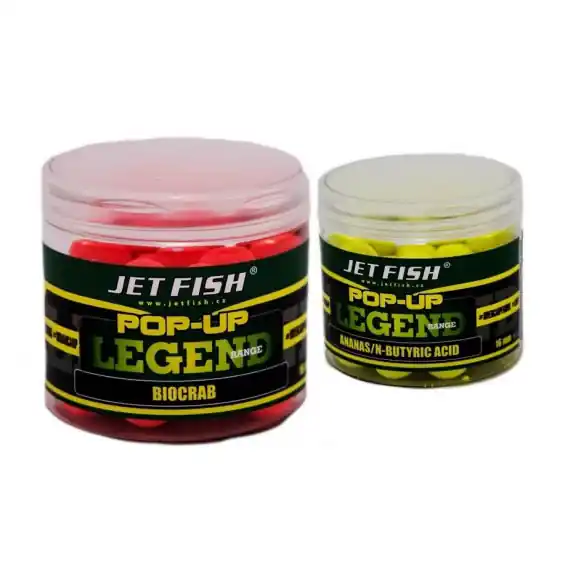 Jet Fish boilies Legend Range POP-UP 16 mm/60 g ŠVESTKA-ČESNEK Časově Omezené