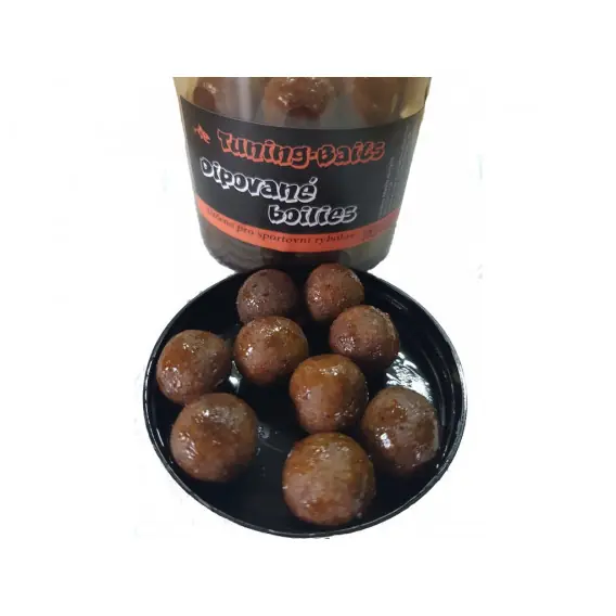 Tuning Baits - Dipované boilies Scopex a Oliheň 20mm 250ml Novinka