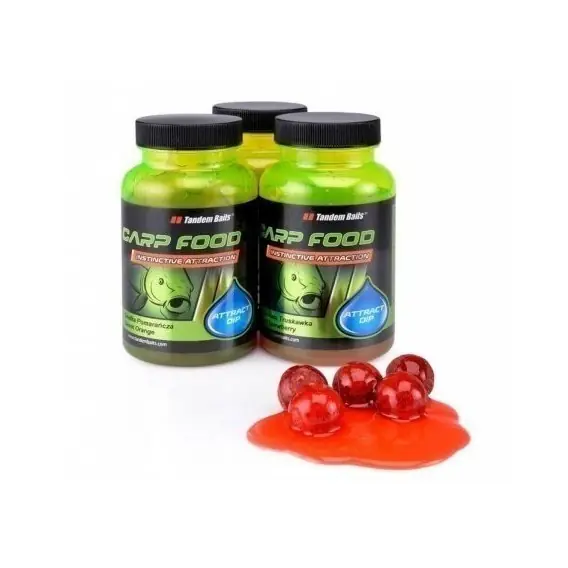 Vysoce Kvalitní Tandem Baits CARP FOOD Attract Dip 100ml - JAPONSKÁ OLIHEŇ