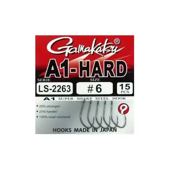 Háček Gamakatsu A1-Hard LS-2263 s očkem vel.10 (15ks) Horká Nabídka