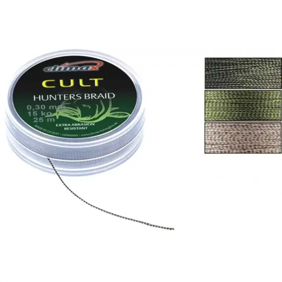 Pletenka CLIMAX HUNTERS BRAID WEED - 0,25mm / 9,1kg / 25lbs potápivá Nízká Cena