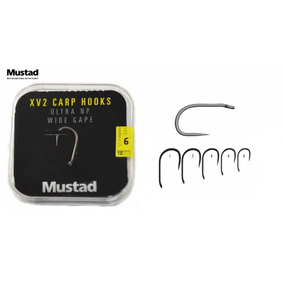 MUSTAD - Háček XV2 Wide Gap vel.6 / 10ks - BEZ PROTIHROTU! Koupit Online