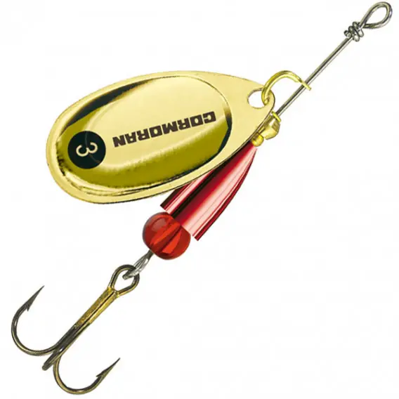 Originální CORMORAN - Třpytka BULLET longcast ZLATÝ s trojháčkem vel. 2 4g