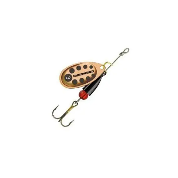 CORMORAN - Třpytka BULLET longcast bronzová/červené tečky s trojháčkem vel. 4 12,5g Super Cena