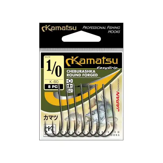 Rychlé Dodání KAMATSU - Round forged Jigger vel. 1/0 6ks