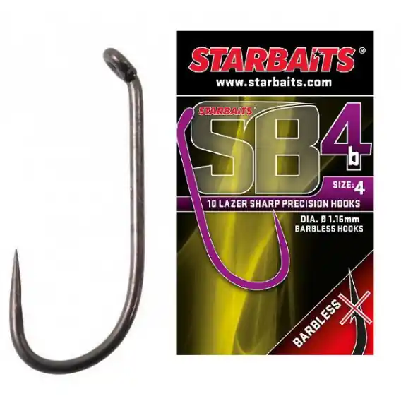 Háček STARBAITS 4 bez protihrotu 6 - 10ks Oblíbený