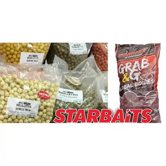 Nejlepší Volba STARBAITS Global boilies 20mm 10kg - Krmné boilies HALIBUT