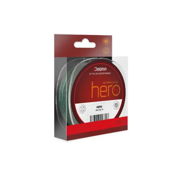 Delphin PLETENKA HERO zelená 117m/0,12mm/ 18lbs Značkový