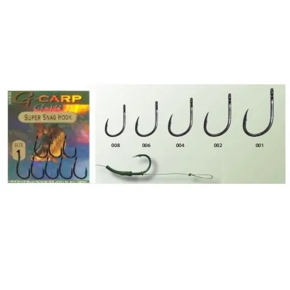 GAMAKATSU - Háček G-Carp Super Snag Hook vel.1 Novinka