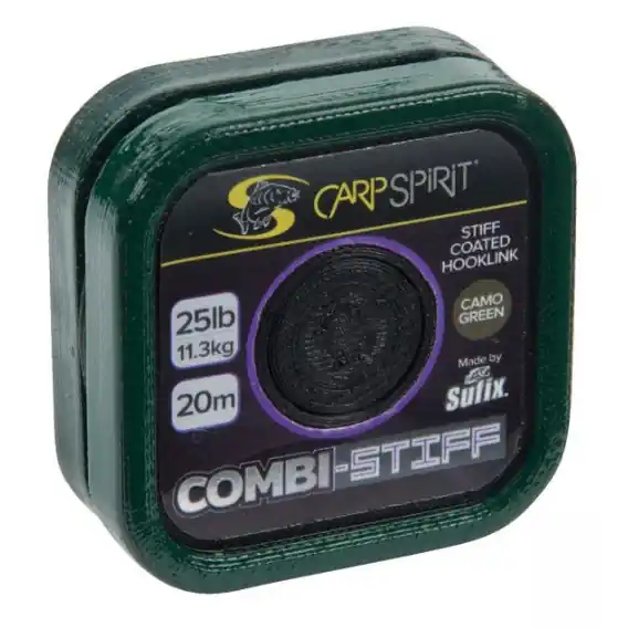 Carp Spirit - Pletenka Combi-Stiff (camo green) - 25lb / 20m / 11,30kg Nejprodávanější