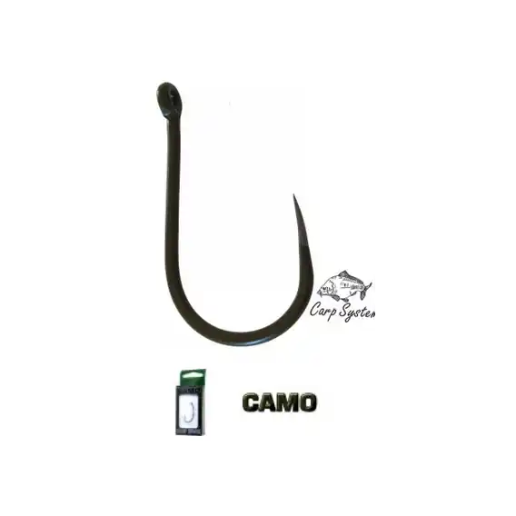 Háček CARP SYSTEM Carbon CAMO bez protihrotu CAB6 bal.10ks. Přímo Od Výrobce
