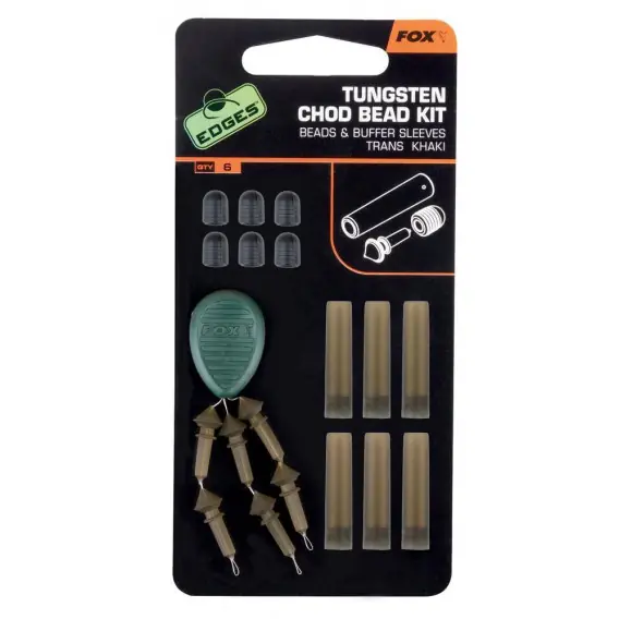 Set na výrobu montáží FOX Edges Tungsten Chod Bead Kit 6ks Speciální Cena