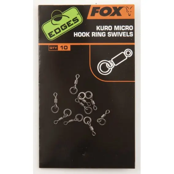 Nová Kolekce FOX Kuro Micro Hook Ring Swivels 10ks